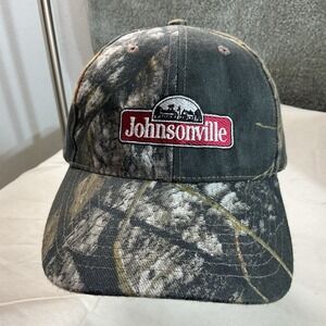 Johnsonville Camo Mossy‎ Oak Baseball Cap Hat Adjustable Outdoor Hunting